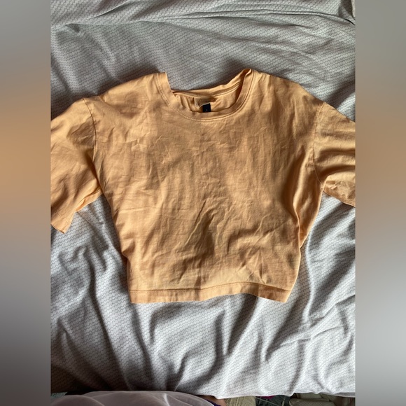 Orange Tie Back shirt. Size S. - Picture 2 of 3